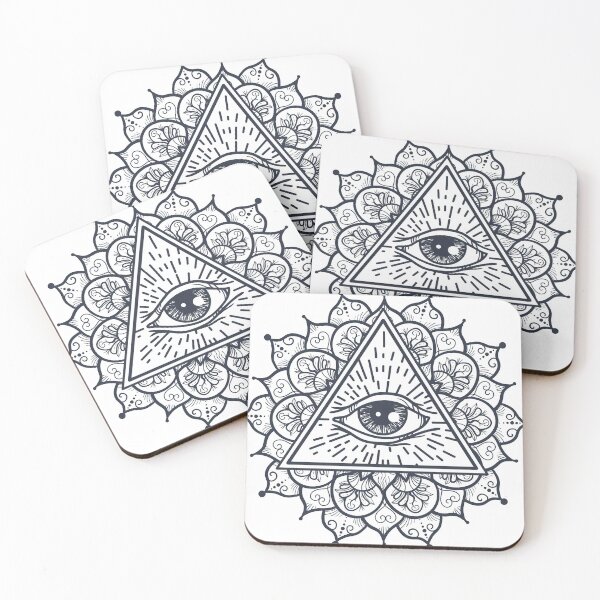 Item preview, All seeing eye yoga mandala designed and sold by roseglasses.
