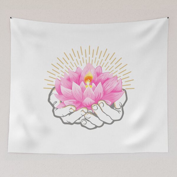 Item preview, Lotus Flower in Hands designed and sold by Ninjawhere.