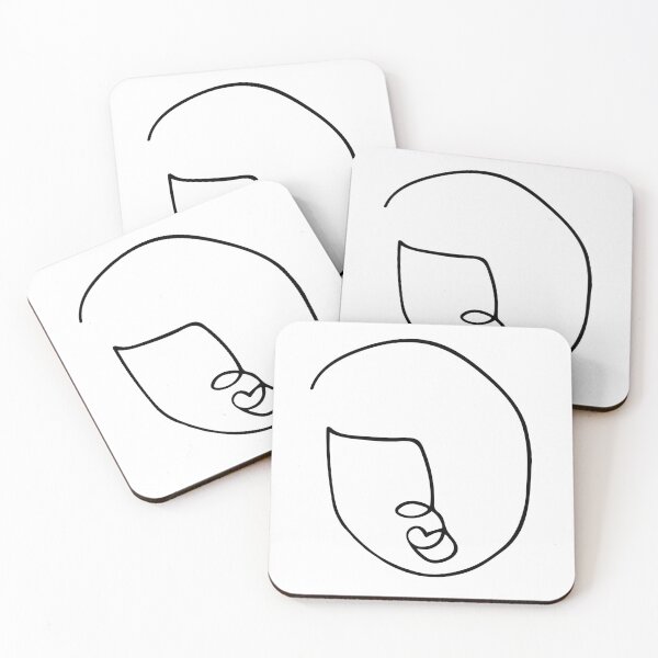Item preview, Minimal Single Line Art Portrait Illustration designed and sold by Kristen Lucero.