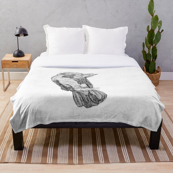 Frisky the Cockatoo Throw Blanket
