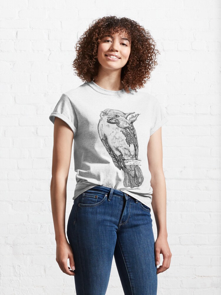 Thumbnail 4 of 7, Classic T-Shirt, Frisky the Cockatoo designed and sold by Wildcard-Sue.