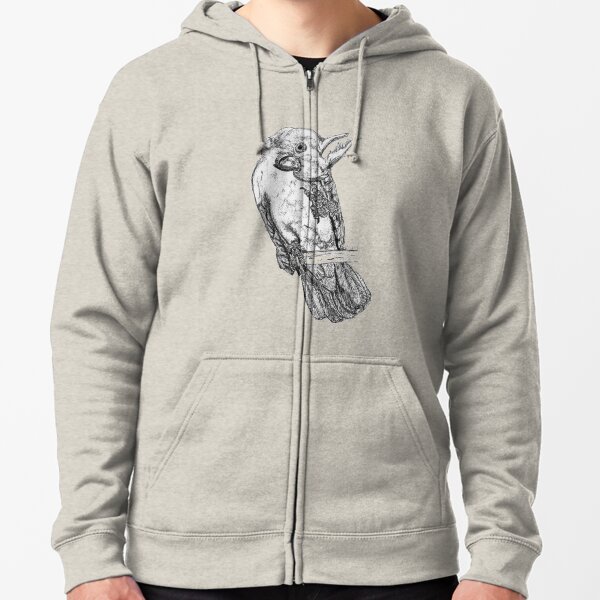 Frisky the Cockatoo Zipped Hoodie