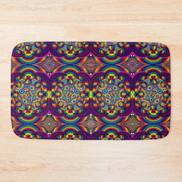 Item preview, Psychedelic Abstract colourful work 255 (Tile) designed and sold by CallumHoare.