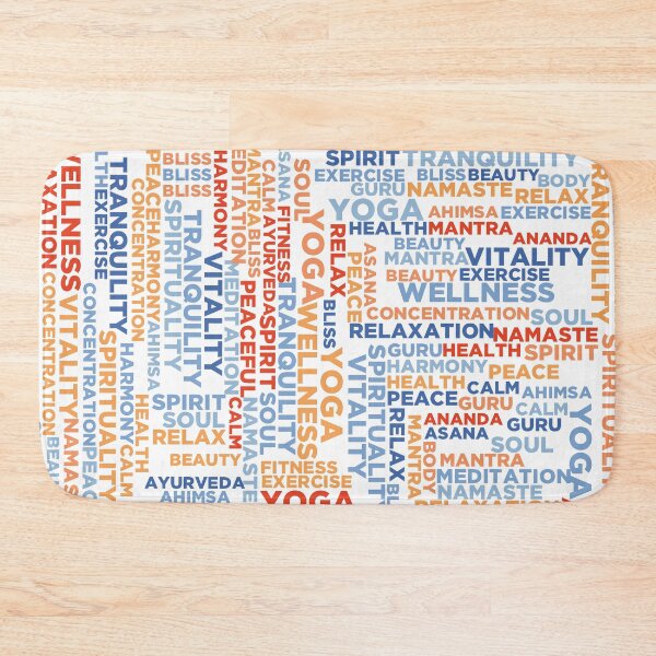 Item preview, Yoga Typography Mantra designed and sold by lotusland.