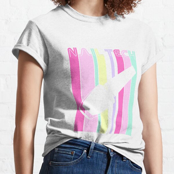 Nail Tech Retro Design Classic T-Shirt