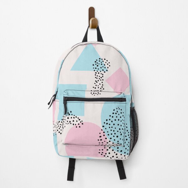 Item preview, Scandinavian Retro Pink and Turquoise Black designed and sold by Pink Pineapple Works.