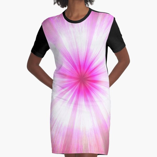 Iridescent Kiss Graphic T-Shirt Dress