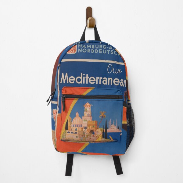 Item preview, Our Mediterranean Cruises vintage travel poster designed and sold by stickart-marek.