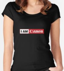 I AM CANON - Camera Shirt Women's Fitted Scoop T-Shirt