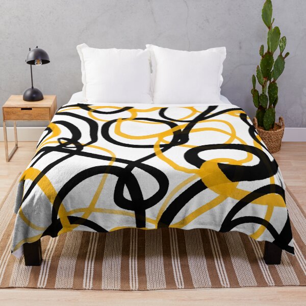 Item preview, Black and Yellow loops designed and sold by Ilze Lucero.