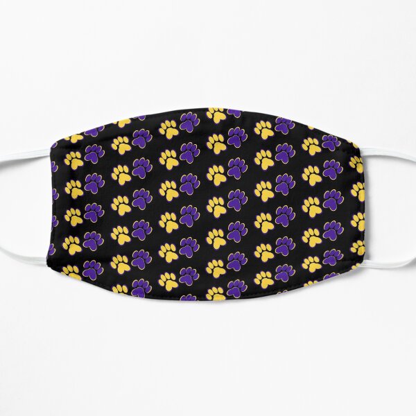 Paw Print Mask Multi on Black Mask