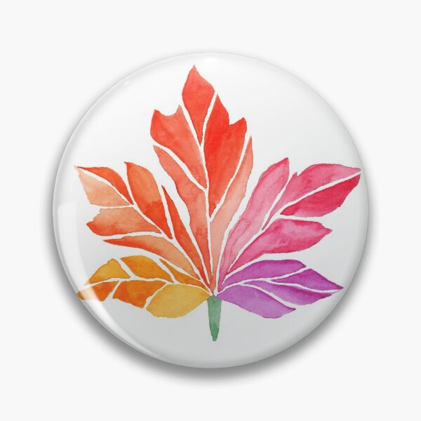 Item preview, Watercolor Multicolored Maple Leaf designed and sold by artichromadsgns.