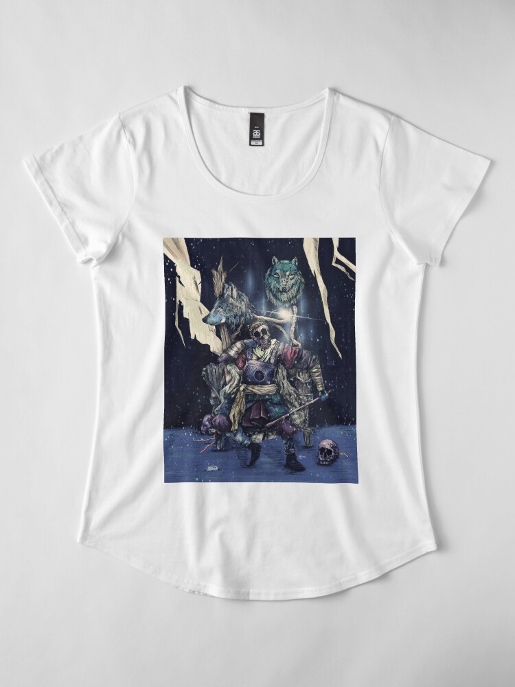 Alternate view of throne. Premium Scoop T-Shirt