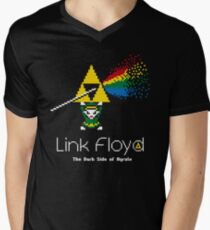 Link Floyd: the Dark Side of Hyrule Men's V-Neck T-Shirt