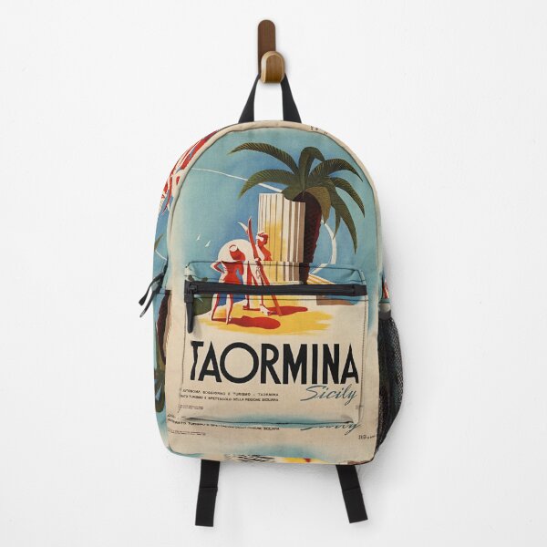 Item preview, Taormina Sicily vintage travel poster designed and sold by stickart-marek.