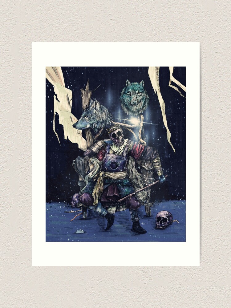 Alternate view of throne. Art Print