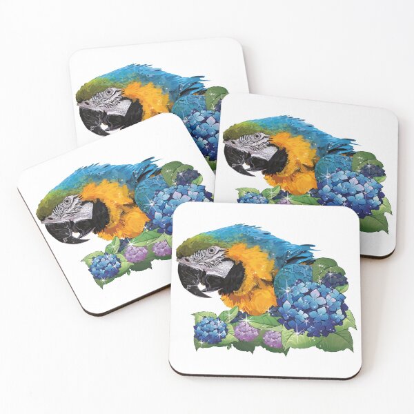 Item preview, Blue and yellow macaw designed and sold by obscurite.