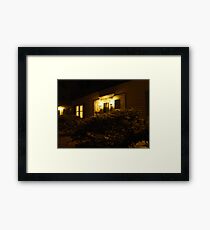 A Warm Hearth Awaits Framed Print
