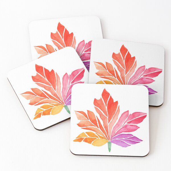 Item preview, Watercolor Multicolored Maple Leaf designed and sold by artichromadsgns.