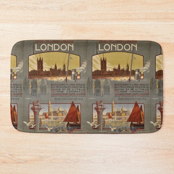 Item preview, OUEST London vintage travel poster designed and sold by stickart-marek.