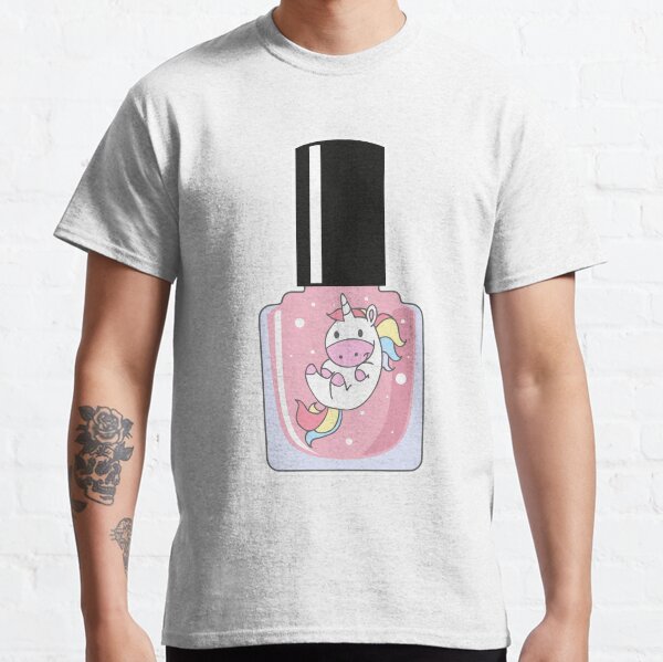 Unicorn Nail Polish Bottle Classic T-Shirt