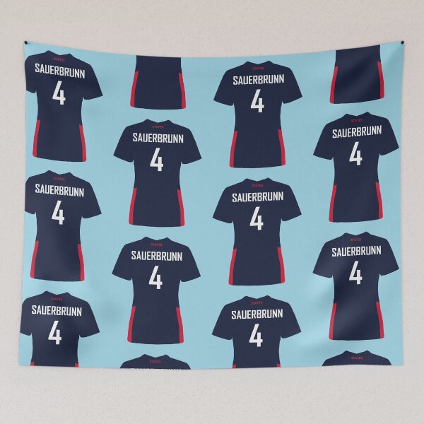 Item preview, Becky Sauerbrunn 2020 Away USWNT Jersey designed and sold by mappsart.