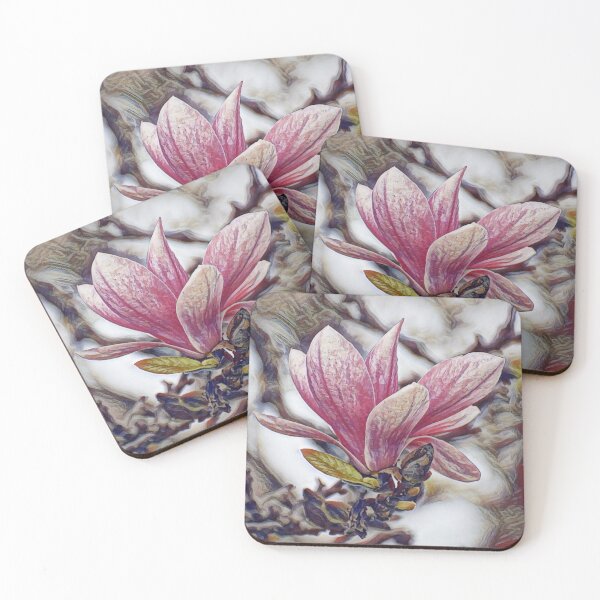 Item preview, Beautiful Pink Magnolia Flower designed and sold by ReneeKennedy.