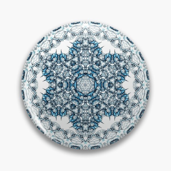 Item preview, Blue mandala designed and sold by MandalaFlowerArt.