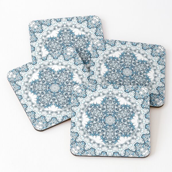Item preview, Blue mandala designed and sold by MandalaFlowerArt.
