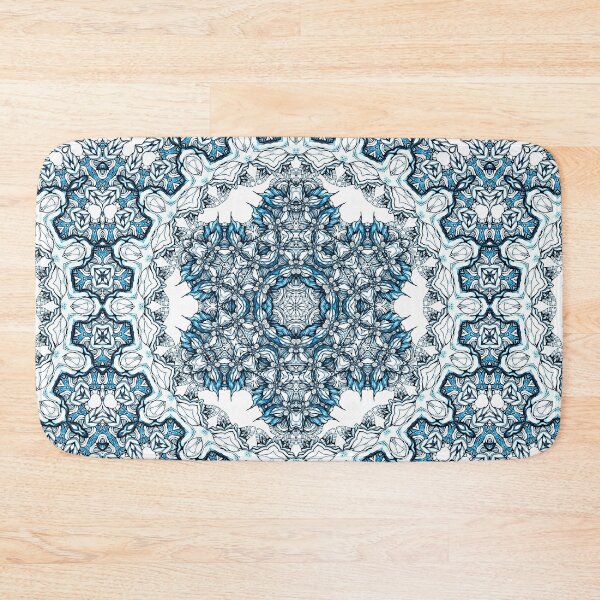 Item preview, Blue mandala designed and sold by MandalaFlowerArt.