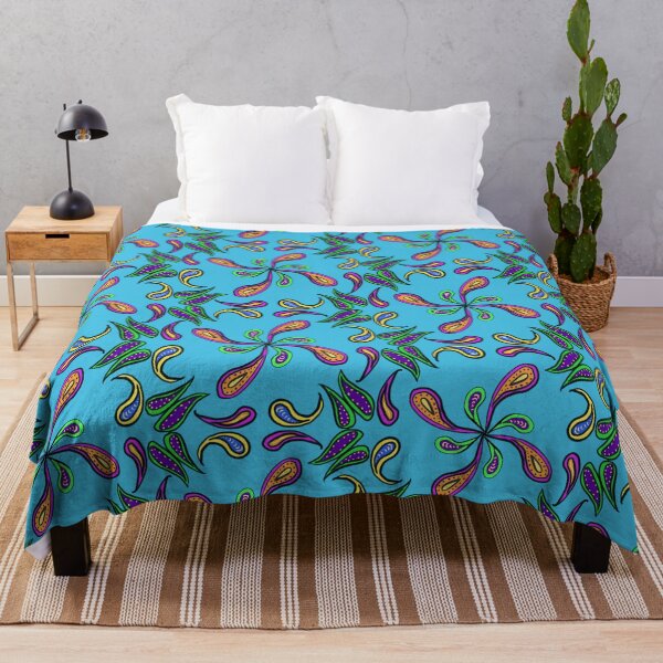Item preview, Cyan Paisley Spiral designed and sold by roseglasses.
