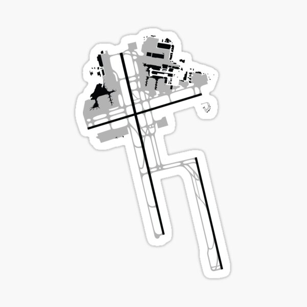 Sydney Kingsford Smith Airport Map Sticker
