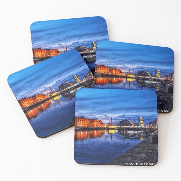 Item preview, Royal Albert Dock at night designed and sold by Riacphotography.