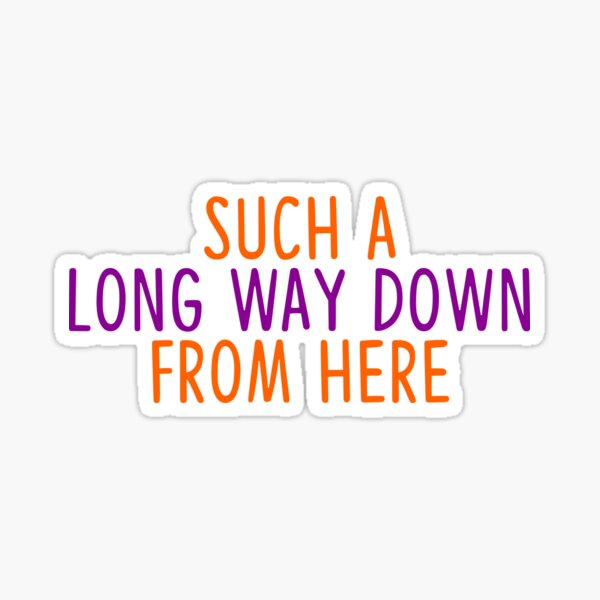 Long Way Down One Direction Sticker By Rafatakami Redbubble