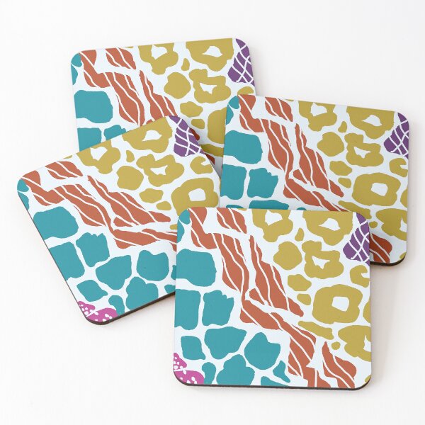Item preview, Animal Skin Abstract in Primary Colors designed and sold by Leslie Rogers Todder.