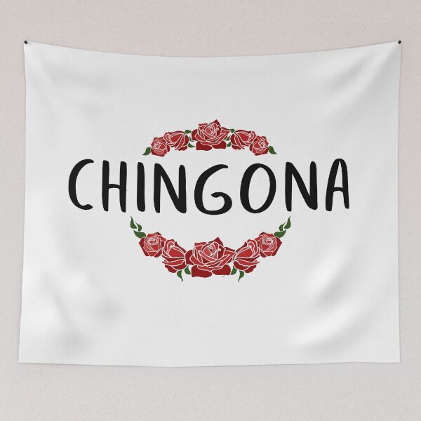 Item preview, Chingona Red Rose Floral Latina Strong Woman Mexican Saying designed and sold by gillys.