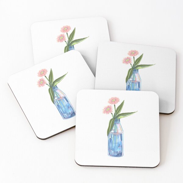 Item preview, Pink Daisies in Vase designed and sold by einsim.