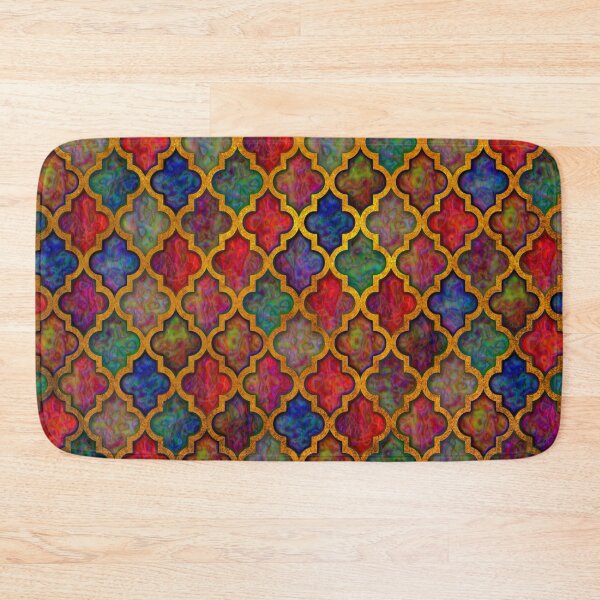 Item preview, Moroccan tile iridescent pattern designed and sold by Red Witch Art.