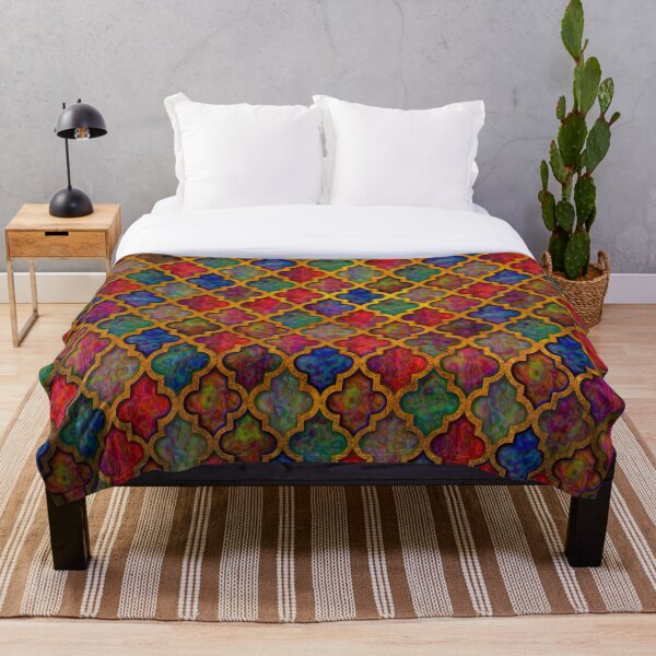 Item preview, Moroccan tile iridescent pattern designed and sold by Red Witch Art.