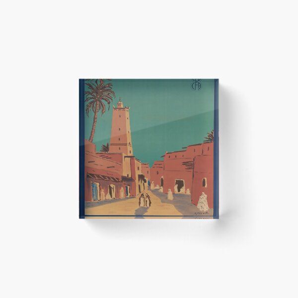 Artikelvorschau, Le Sud Algerien Tolga vintage travel poster entworfen und verkauft von stickart-marek.