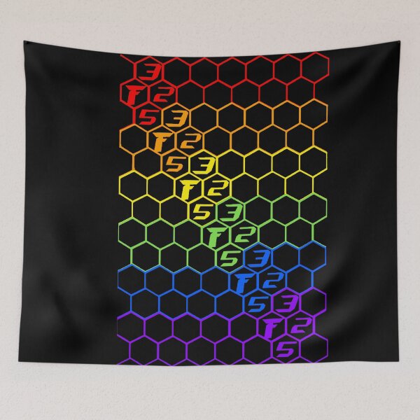 Item preview, f 325 hexagon pride flag designed and sold by Estop.