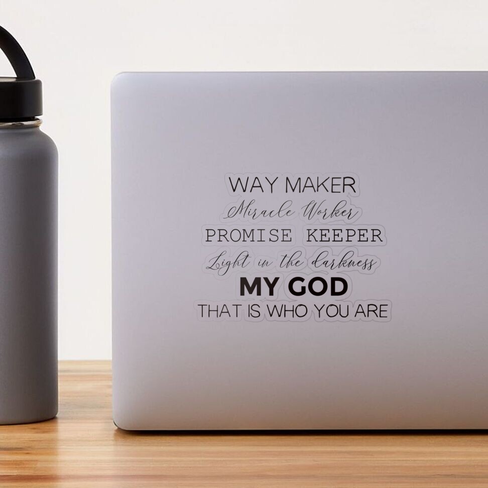 Way Maker Miracle Worker Promise Keeper Light in The Darkness My God This  is Who You are: Inspirational Journal - Notebook to Write In for Men -  Women