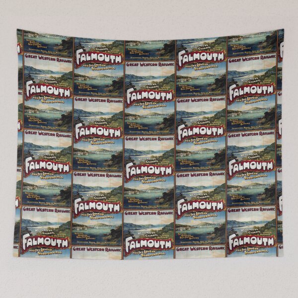 Artikelvorschau, GWR Falmouth vintage travel poster entworfen und verkauft von stickart-marek.