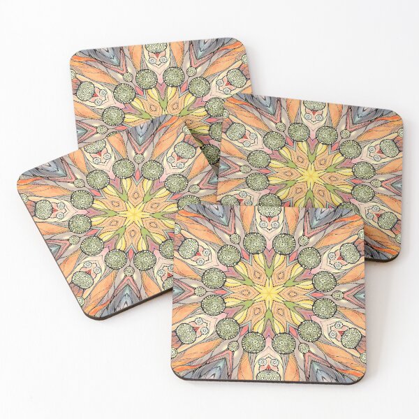 Item preview, Abstract fantastic plant pattern  designed and sold by MandalaFlowerArt.