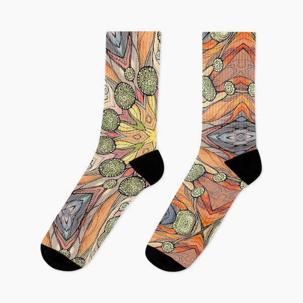 Item preview, Abstract fantastic plant pattern  designed and sold by MandalaFlowerArt.