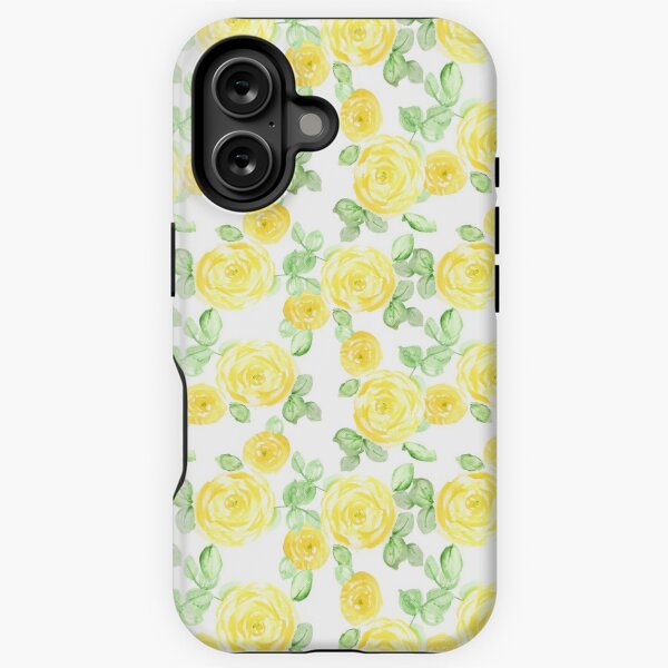 Aperçu de l'œuvre Motif de roses aquarelle jaune créée et vendue par Ilze Lucero.
