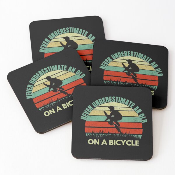 Item preview, Never underestimate an old guy on a bicycle  designed and sold by Wideworld.