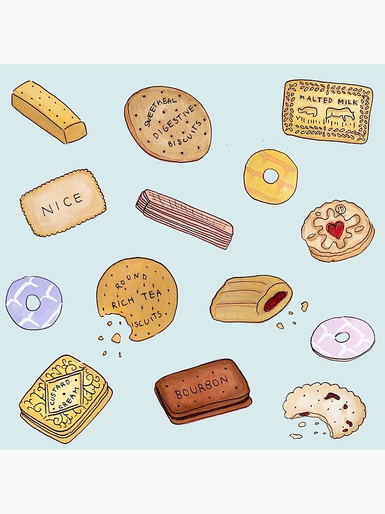 "british biscuits" Poster by osnapitzami Redbubble