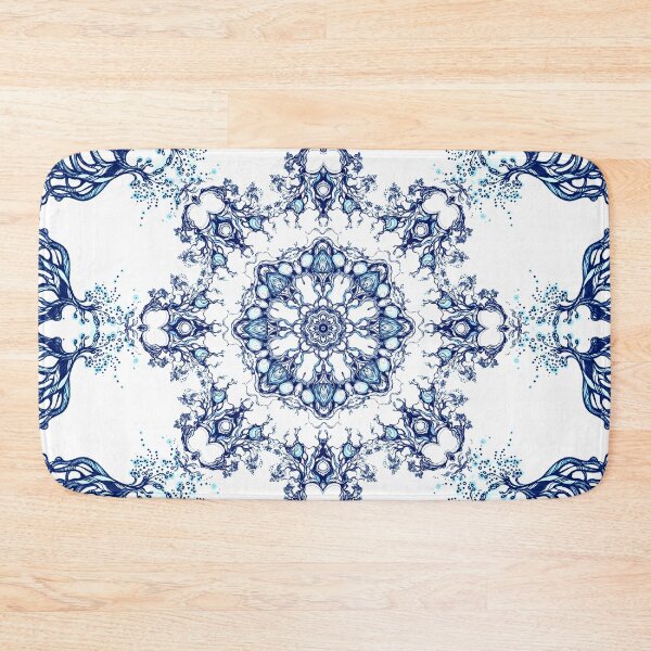 Item preview, Blue Garden Mandala designed and sold by MandalaFlowerArt.