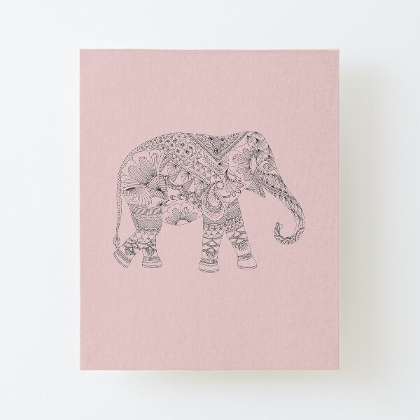 Elephants on Parade Canvas Mounted Print